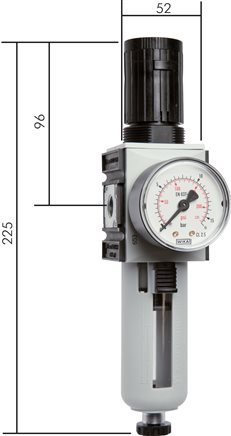 Exemplary representation: Filter regulator - Futura series 1